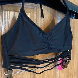 NWT Xhilaration Bikini Top Black Medium